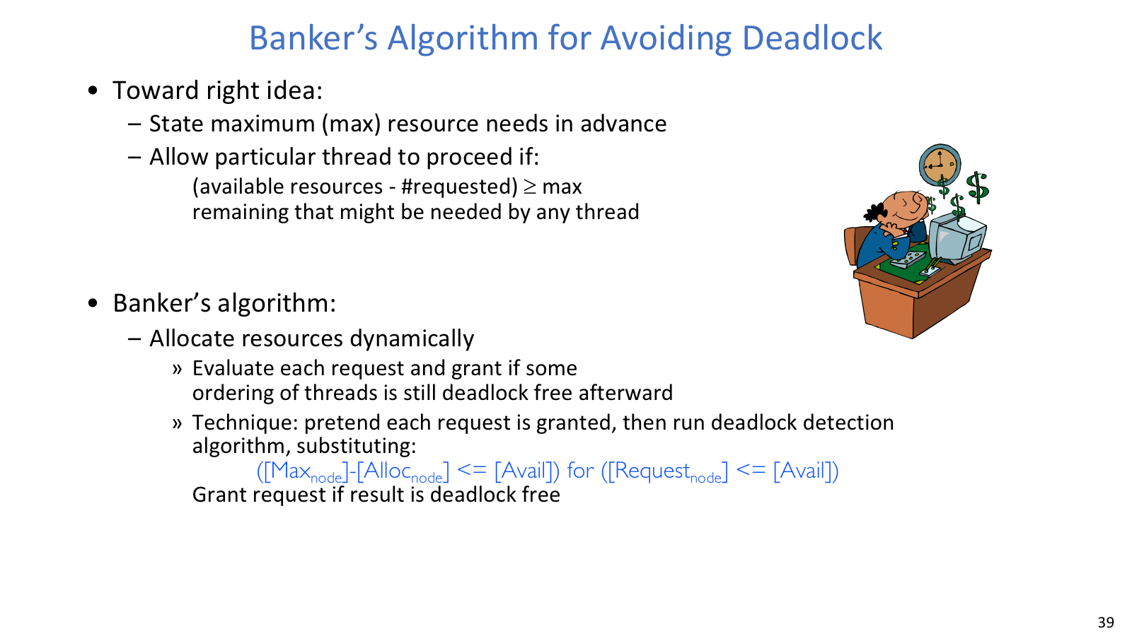 Banker&rsquo;s algorithm