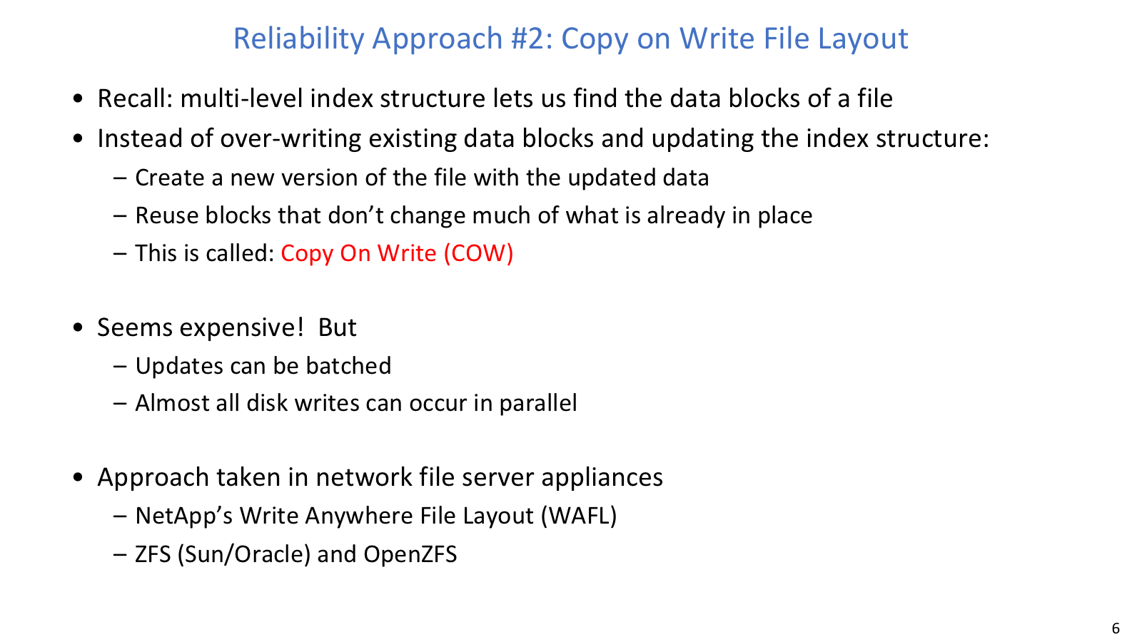 Copy on write