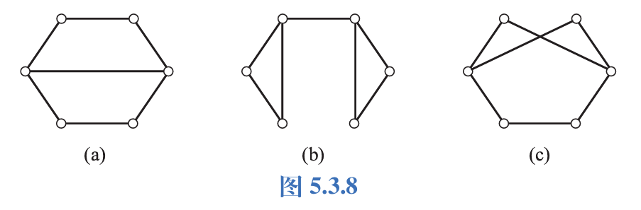 度数列为 2 2 2 2 3 3 的非同构简单图