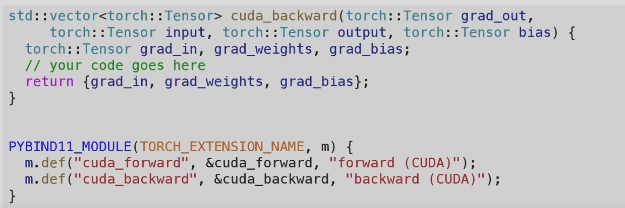 PyTorch Extension 的绑定入口