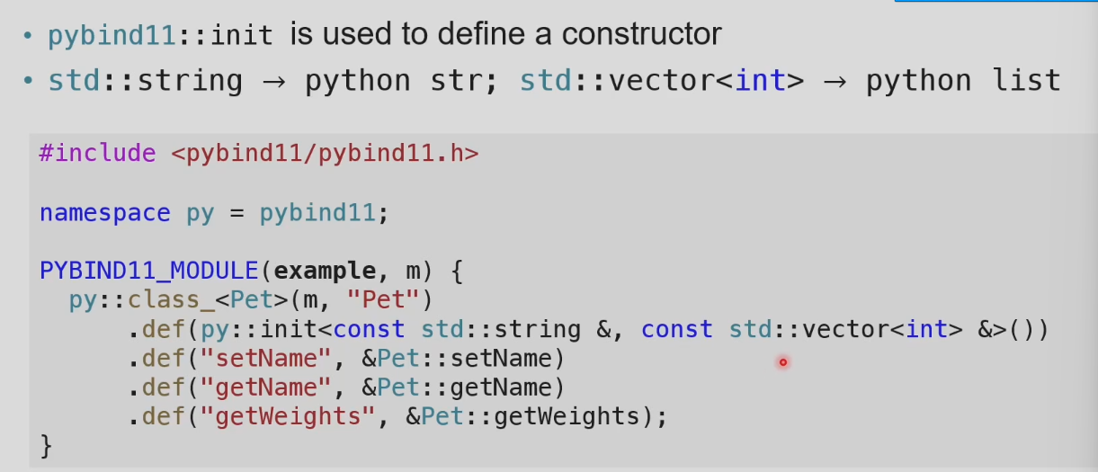 C++ 类绑定